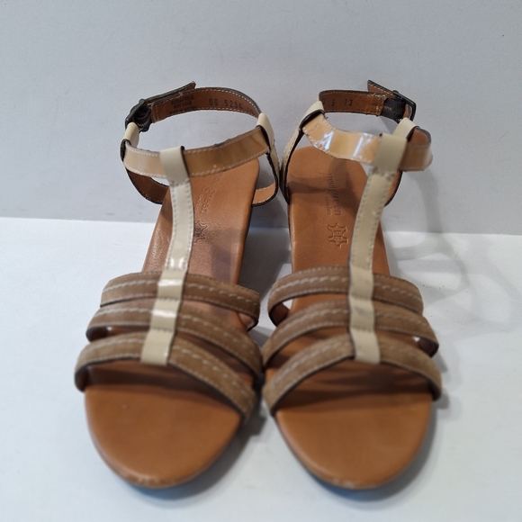 Paul Green Classic Designer Tan Phoenix Leather Quiet Luxury Wedge Shoes Size 5 - Picture 2 of 13